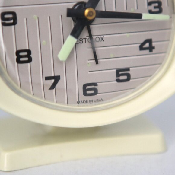 Vintage BABY BEN WestClox Wind UP Alarm Clock MCM Glow in the Dark Arms Analog - Picture 3 of 8